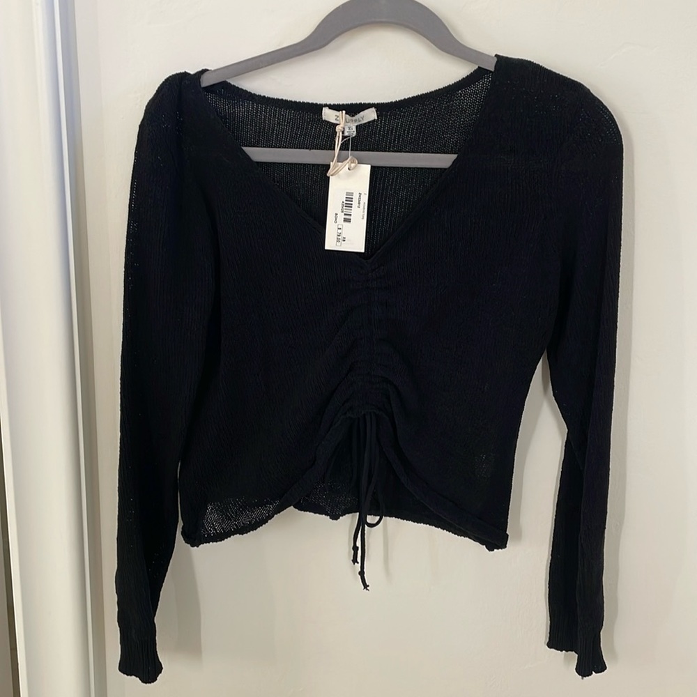 Z Supply cinch front sweater